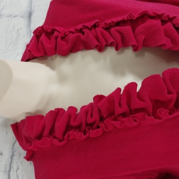 Tabitha Anthropoligie Hook Front Cardigan Dark Pink   Sz S - Picture 2 of 5